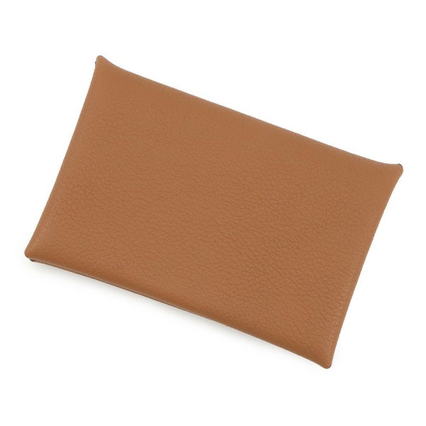 エルメス カードケース カルヴィ ゴールド エバーカラー W刻印 HERMES 名刺入れ