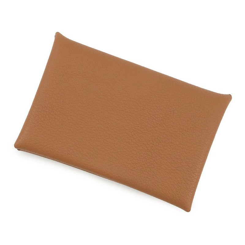 エルメス カードケース カルヴィ ゴールド エバーカラー W刻印 HERMES 名刺入れ