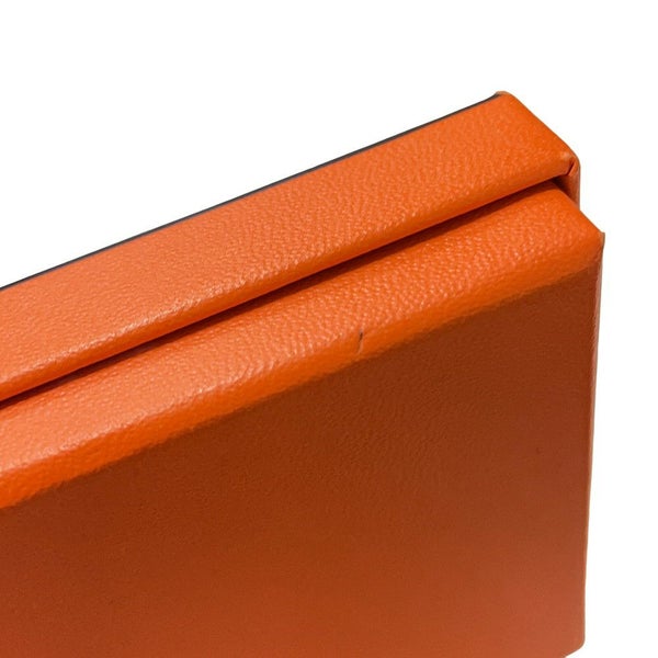 エルメス カードケース カルヴィ ゴールド エバーカラー W刻印 HERMES 名刺入れ