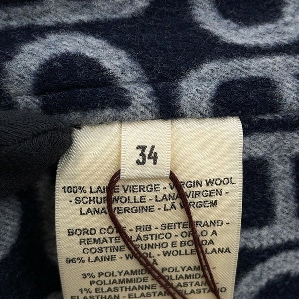 エルメス ジャケット シェーヌダンクル ウール レディースサイズ34 HERMES アウター