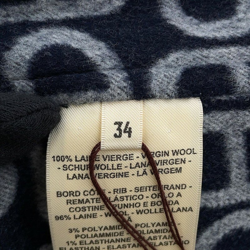 エルメス ジャケット シェーヌダンクル ウール レディースサイズ34 HERMES アウター