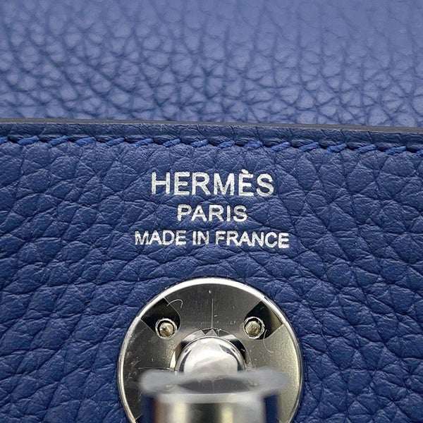 エルメス リンディ ミニ ブルータイ/シルバー金具 トリヨンクレマンス K刻印 2wayショルダー