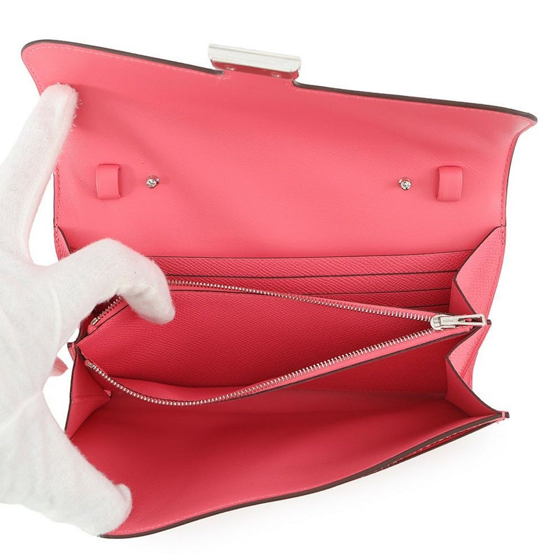 エルメス 長財布 コンスタンス トゥーゴー ロング ローズアザレ/シルバー金具 エプソン K刻印