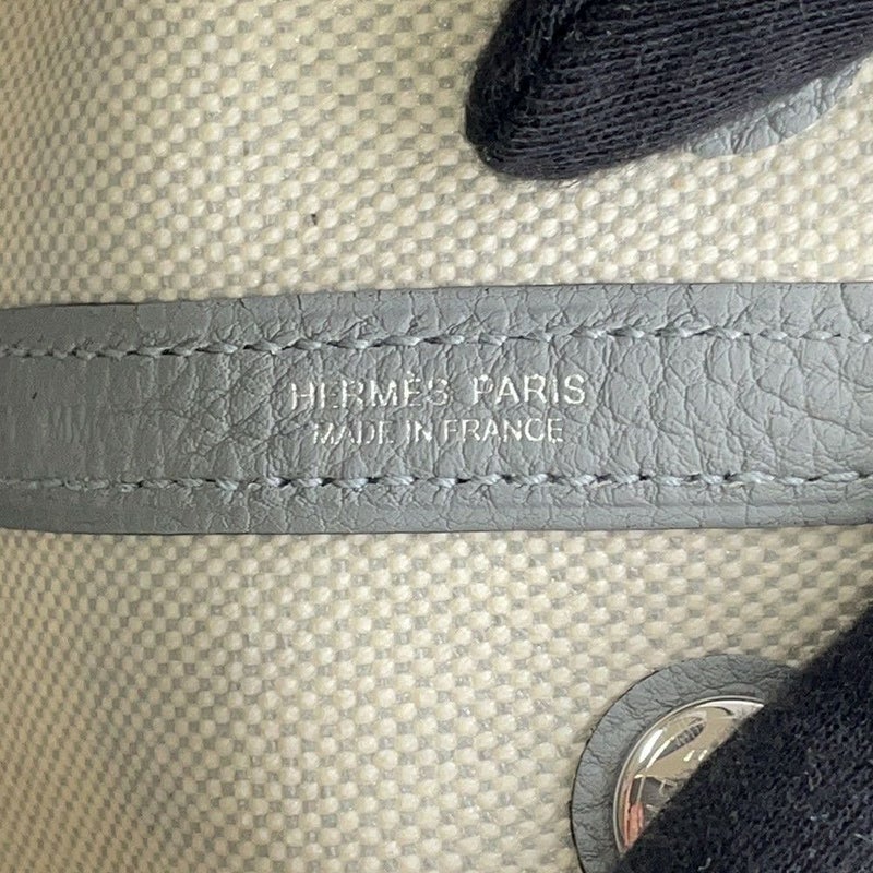 エルメス ネオ・ガーデン 23 ガーデンパーティ グリパンタン/シルバー金具 ネゴンダ/トワルアッシュ K刻印