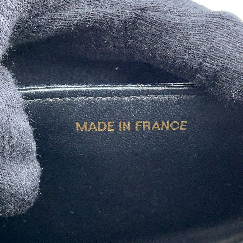 シャネル チェーンショルダーバッグ マドモアゼル ココマーク キャビアスキン CHANEL 黒