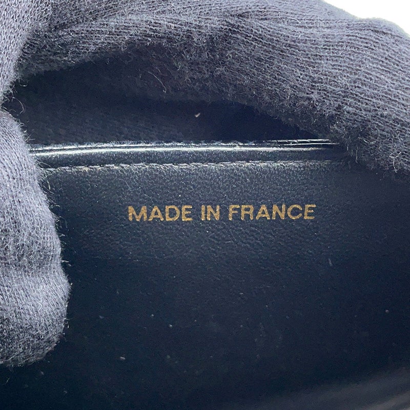 シャネル チェーンショルダーバッグ マドモアゼル ココマーク キャビアスキン CHANEL 黒