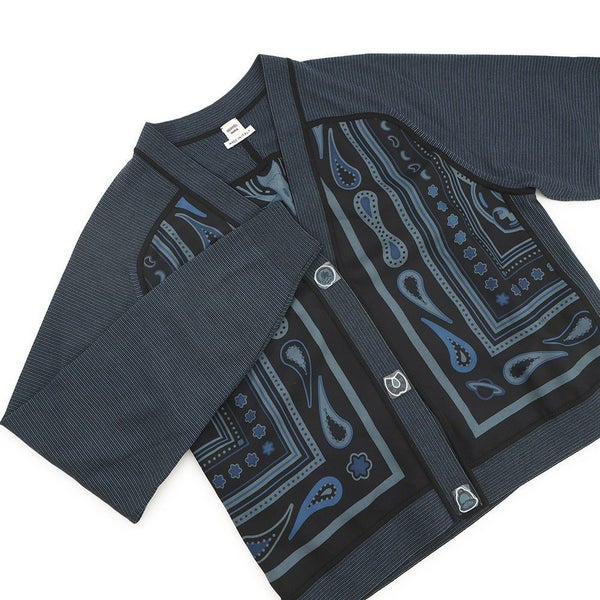 エルメス カーディガン ツイルレーヌ・ロングスリーブ キャンディ・リブリス プリント レディースサイズ34