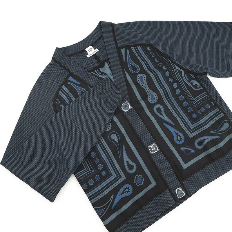 エルメス カーディガン ツイルレーヌ・ロングスリーブ キャンディ・リブリス プリント レディースサイズ34