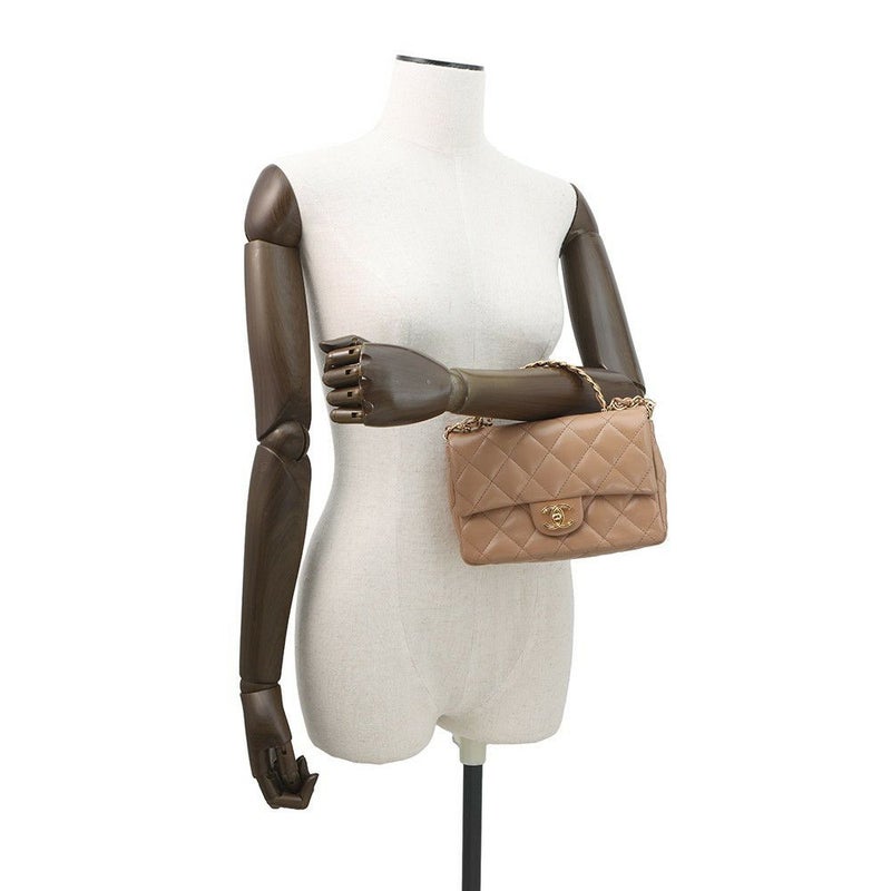 シャネル ハンドバッグ マトラッセ ココマーク トップハンドル スモール シャイニーラムスキン AS4023 2way