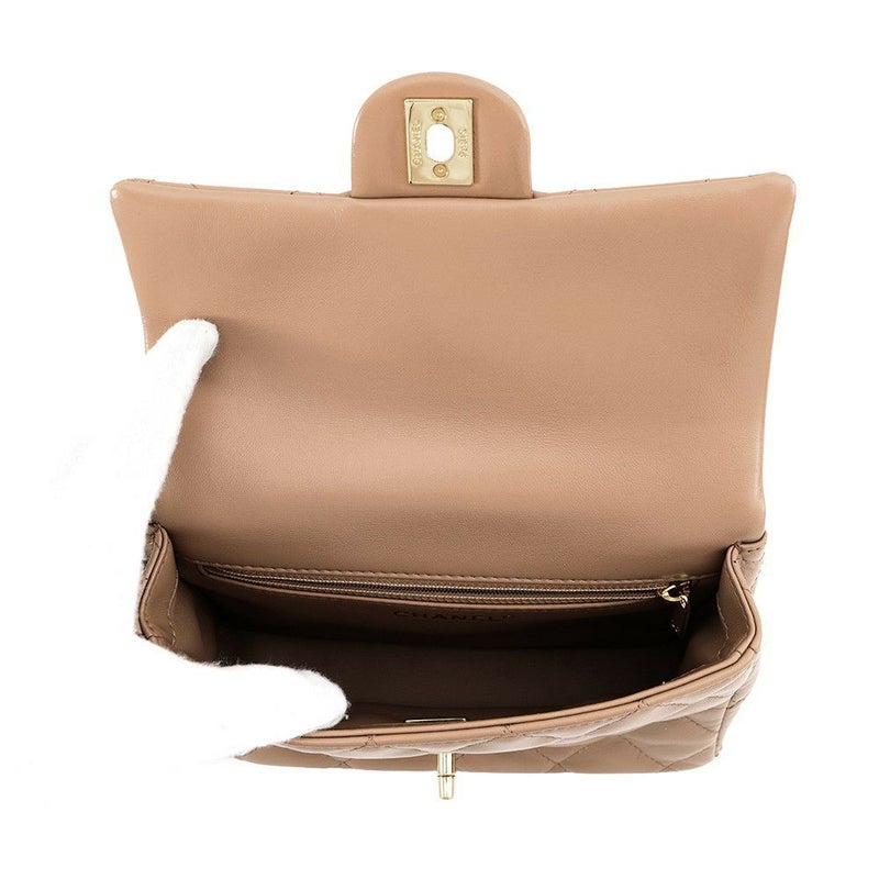 シャネル ハンドバッグ マトラッセ ココマーク トップハンドル スモール シャイニーラムスキン AS4023 2way