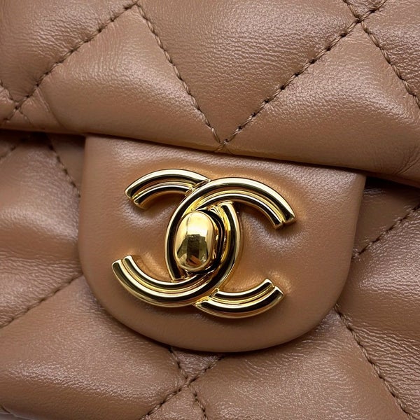 シャネル ハンドバッグ マトラッセ ココマーク トップハンドル スモール シャイニーラムスキン AS4023 2way