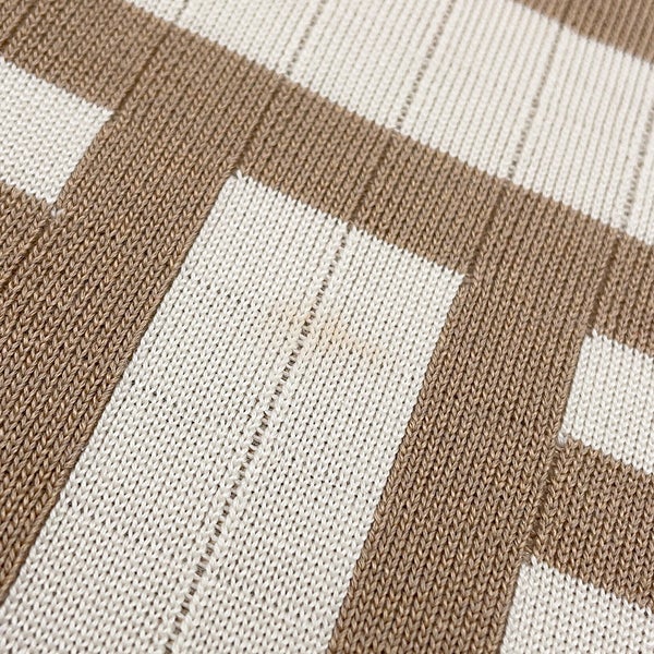 エルメス ワンピース ノースリーブドレス モザイクモチーフ シルク レディースサイズ38 HERMES トップス