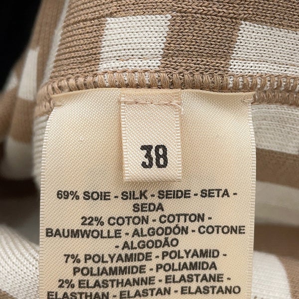 エルメス ワンピース ノースリーブドレス モザイクモチーフ シルク レディースサイズ38 HERMES トップス