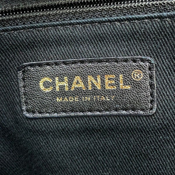 シャネル トートバッグ ココマーク ドーヴィル ショッピングバッグ ラフィア A93786 CHANEL 2way 黒