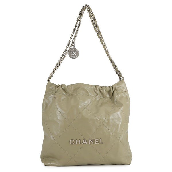 シャネル ハンドバッグ CHANEL 22 マトラッセ スモール シャイニーカーフレザー AS3260 CHANEL ポーチ付き