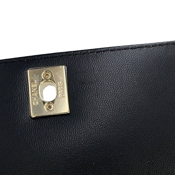 シャネル ハンドバッグ ココマーク マトラッセ トップハンドル ミニ フラップ レザー AS2215 CHANEL 2way 黒