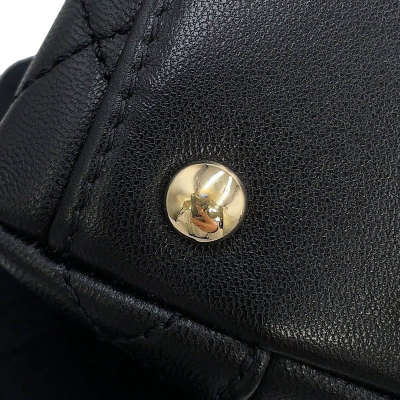 シャネル ハンドバッグ ココマーク マトラッセ トップハンドル ミニ フラップ レザー AS2215 CHANEL 2way 黒