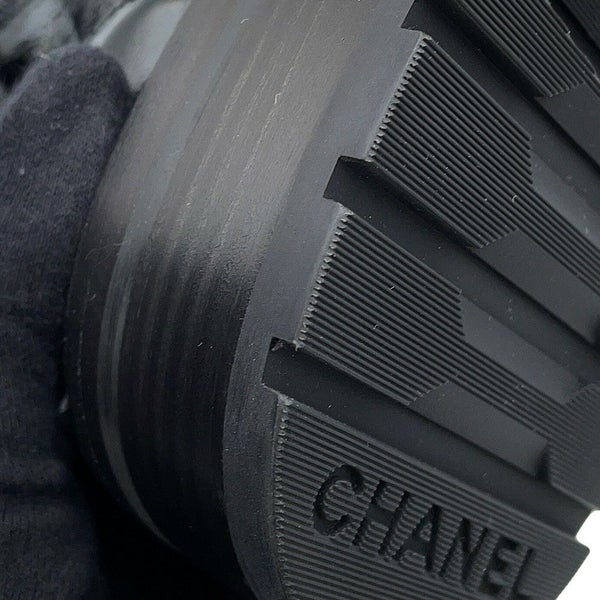 シャネル ショートブーツ マトラッセ ココマーク CHANEL19 レザー レディースサイズ38 G36424 CHANEL 靴 黒