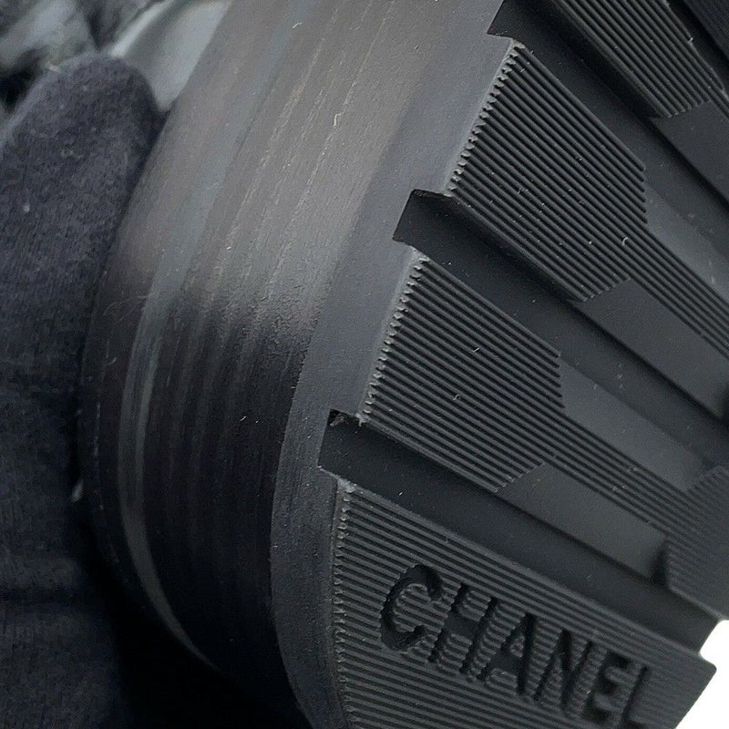 シャネル ショートブーツ マトラッセ ココマーク CHANEL19 レザー レディースサイズ38 G36424 CHANEL 靴 黒