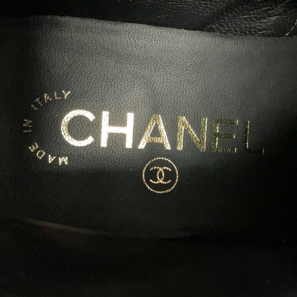 シャネル ショートブーツ マトラッセ ココマーク CHANEL19 レザー レディースサイズ38 G36424 CHANEL 靴 黒