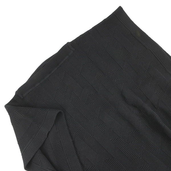 エルメス ポンチョ Hモチーフ レクタングラー ケープ ウール レディースサイズ34 HERMES アウター 黒