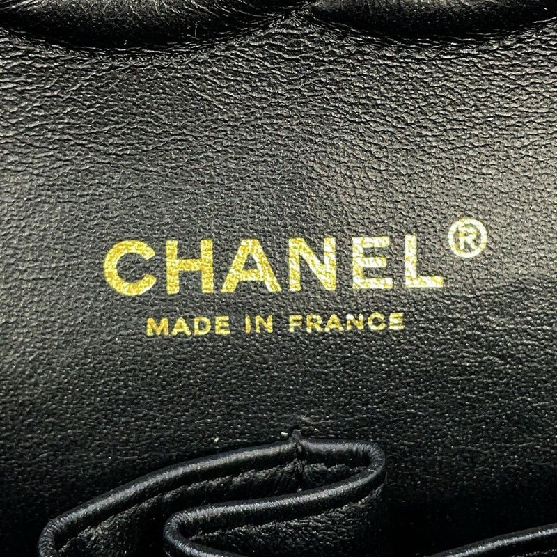 シャネル チェーンショルダーバッグ マトラッセ25 ココマーク ダブルチェーン キャビアスキン A01112 CHANEL 黒