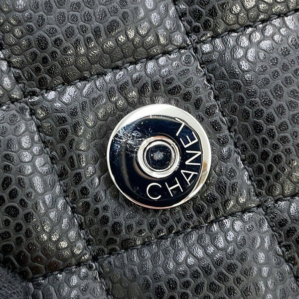 シャネル チェーンウォレット マトラッセ ココマーク キャビアスキン AP0250 CHANEL 財布 黒