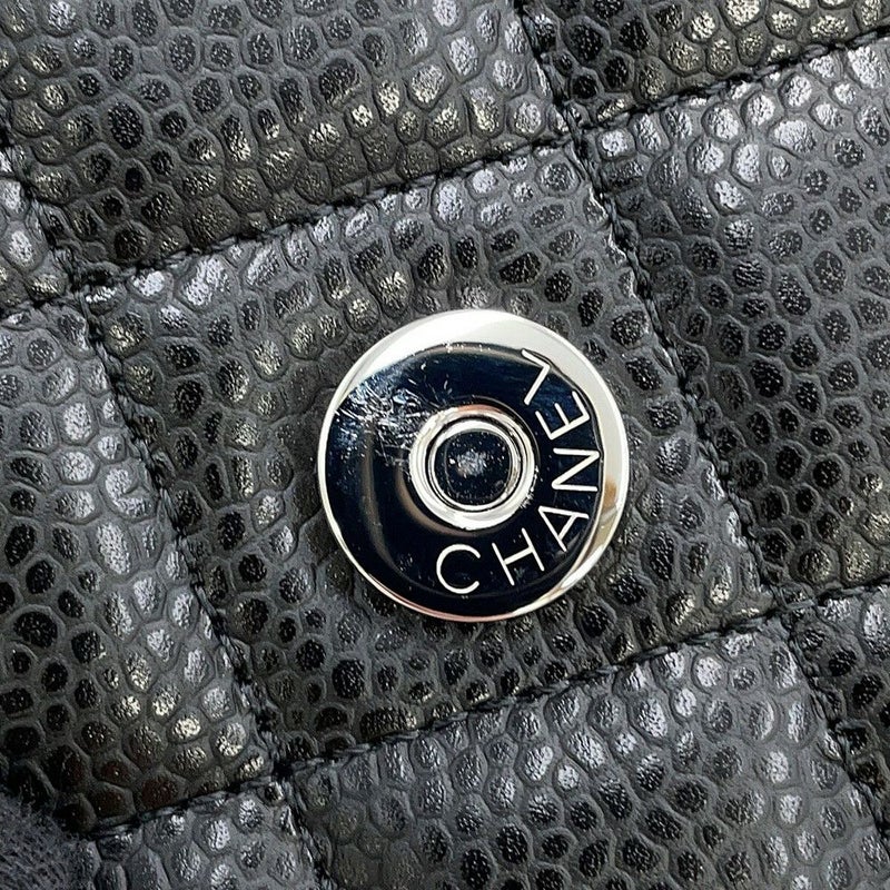 シャネル チェーンウォレット マトラッセ ココマーク キャビアスキン AP0250 CHANEL 財布 黒