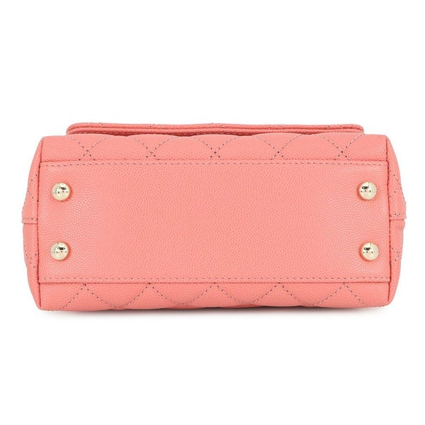 シャネル ハンドバッグ ココマーク ココハンドル ミニ フラップ ラムスキン AS2215 CHANEL 2way