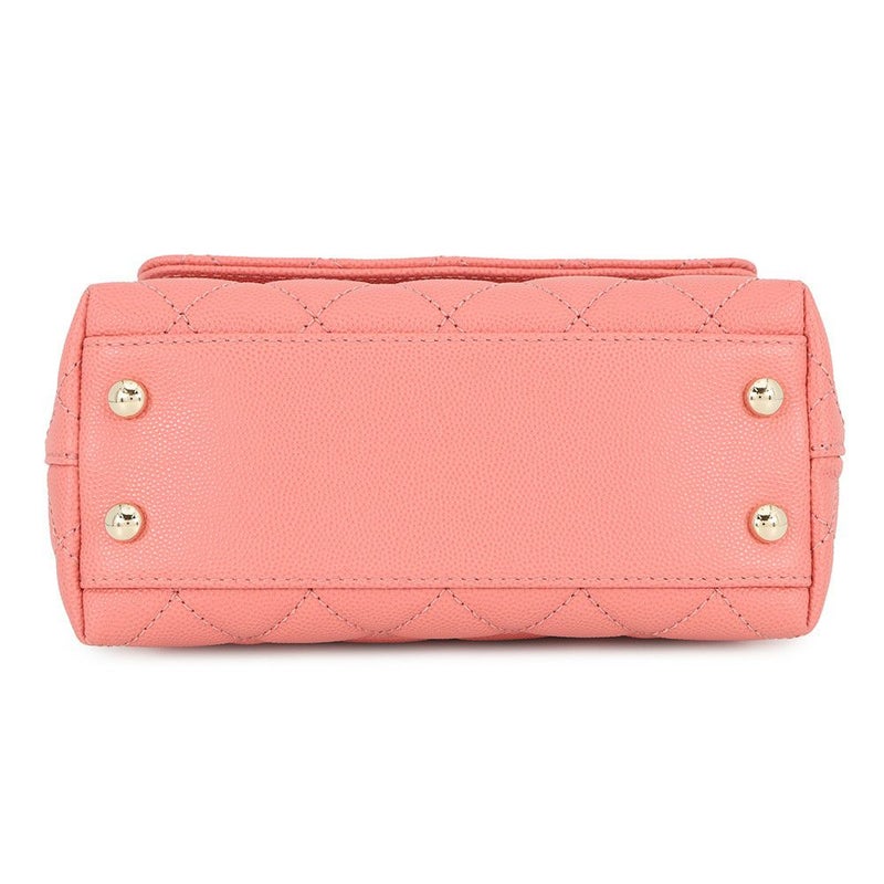 シャネル ハンドバッグ ココマーク ココハンドル ミニ フラップ ラムスキン AS2215 CHANEL 2way