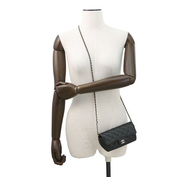 シャネル アイウェアケース マトラッセ ココマーク キャビアスキン AP2044 CHANEL 眼鏡ケース キルティング 黒