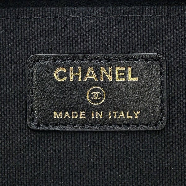 シャネル チェーンショルダーバッグ マトラッセ ココマーク ヴァニティバッグ ラムスキン AP2199 CHANEL 黒 バニティ