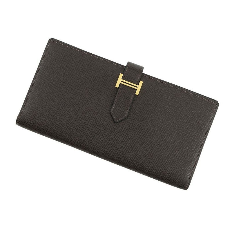 エルメス 長財布 ベアンスフレ エベンヌ/ゴールド金具 エプソン Z刻印 HERMES WALLET