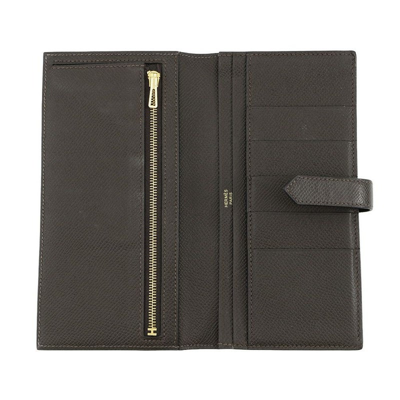 エルメス 長財布 ベアンスフレ エベンヌ/ゴールド金具 エプソン Z刻印 HERMES WALLET