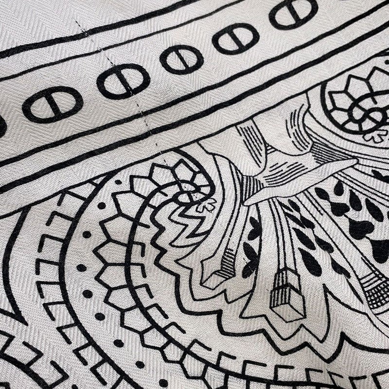 エルメス ストール カレジェアン140 シュバル ドゥ クール バンダナ カシミヤ シルク HERMES 2025年秋冬