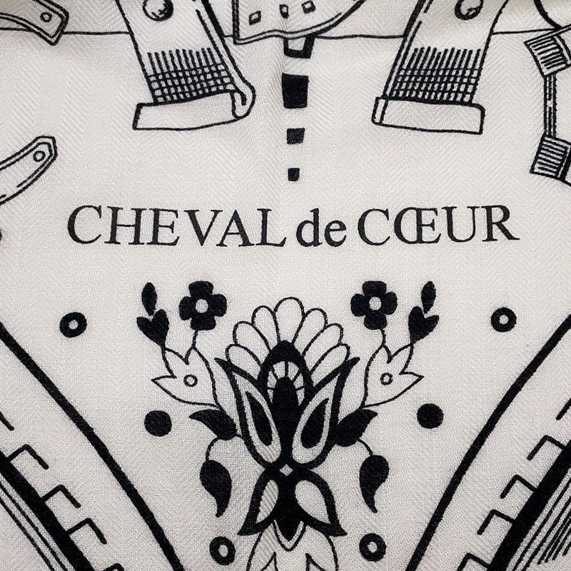 エルメス ストール カレジェアン140 シュバル ドゥ クール バンダナ カシミヤ シルク HERMES 2025年秋冬