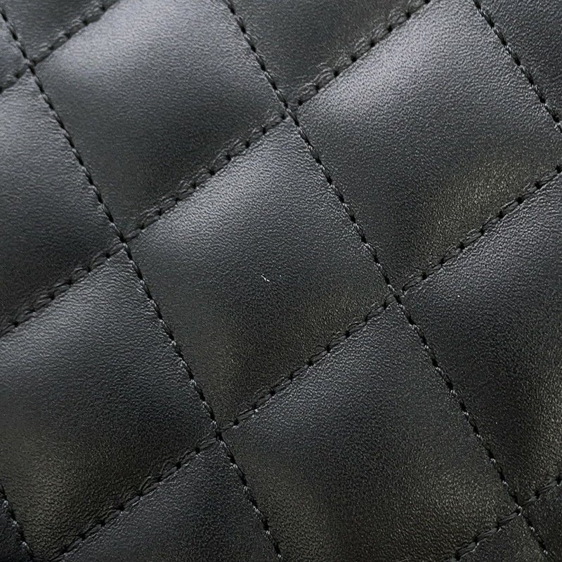 シャネル 長財布 カンボンライン ラウンドファスナー ココマーク ラムスキンパテント A50078 CHANEL 財布 黒