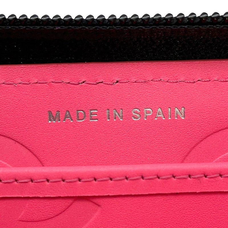 シャネル 長財布 カンボンライン ラウンドファスナー ココマーク ラムスキンパテント A50078 CHANEL 財布 黒