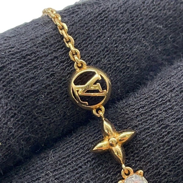 ルイヴィトン ブレスレット モノグラム・フラワー ブラスレ・プティ ルイ M00374 LOUIS VUITTON LVサークル ストラス