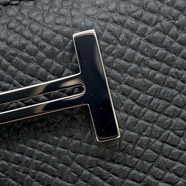 エルメス 二つ折り財布 ベアンコンパクト ブラック/シルバー金具 エプソン B刻印 エプソン 財布 黒