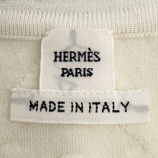 エルメス ニット パルフロワ リミックス ウール 長袖 レディースサイズ36 HERMES トップス 白