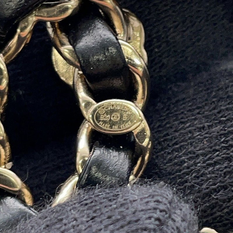 シャネル ブローチ ココマーク ラインストーン フェイクパール B20B AB4726 CHANELアクセサリー 黒