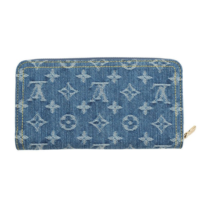 ルイヴィトン 長財布 モノグラム・チェリー デニム LV × TM ジッピー・ウォレット M23161 村上隆コラボ