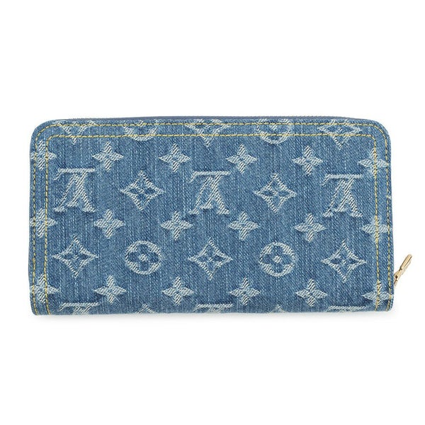 ルイヴィトン 長財布 モノグラム・チェリー デニム LV × TM ジッピー・ウォレット M23161 村上隆コラボ