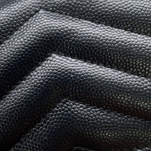 サンローランパリ 二つ折り財布 YSL ロゴ レザー 504899 SAINT LAURENT PARIS カード 黒