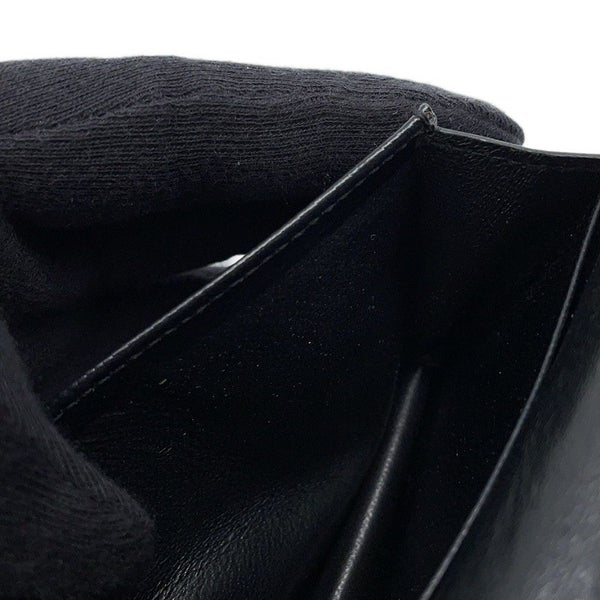 サンローランパリ 二つ折り財布 YSL ロゴ レザー 504899 SAINT LAURENT PARIS カード 黒