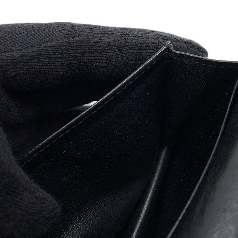 サンローランパリ 二つ折り財布 YSL ロゴ レザー 504899 SAINT LAURENT PARIS カード 黒