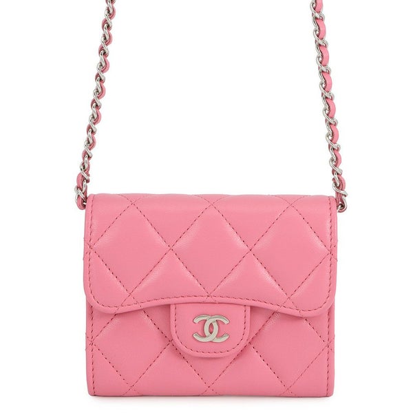 シャネル チェーンウォレット マトラッセ ココマーク ラムスキン AP2569 CHANEL コインケース