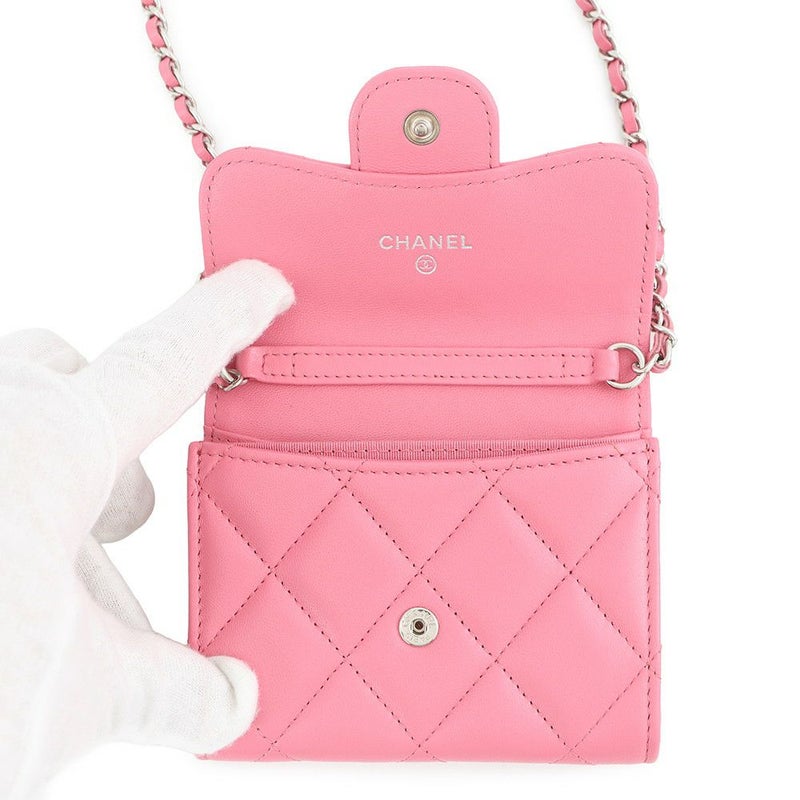 シャネル チェーンウォレット マトラッセ ココマーク ラムスキン AP2569 CHANEL コインケース