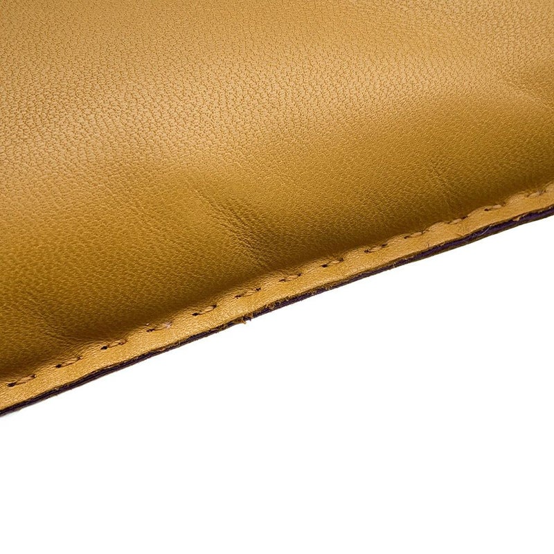 エルメス ポーチ ピロ セサミ/ウルトラヴァイオレット/シルバー金具 ラムスキン U刻印